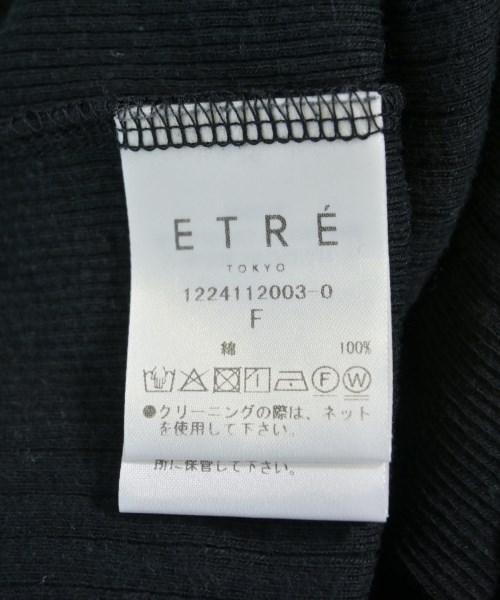 ETRE TOKYO（エトレトウキョウ）Tシャツ・カットソー 黒 サイズ:F レディース/2200722225578