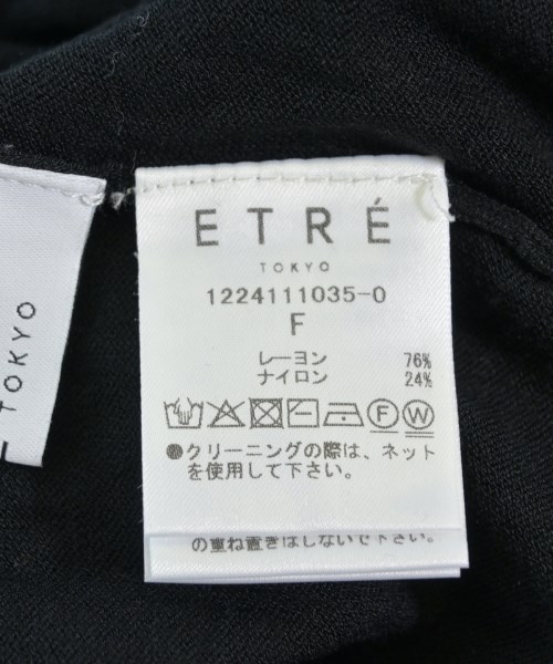 ETRE TOKYO（エトレトウキョウ）Tシャツ・カットソー 黒 サイズ:F レディース/2200722225585