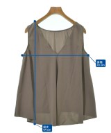 ETRE TOKYO（エトレトウキョウ）ノースリーブ 茶 サイズ:F レディース/2200736847438
