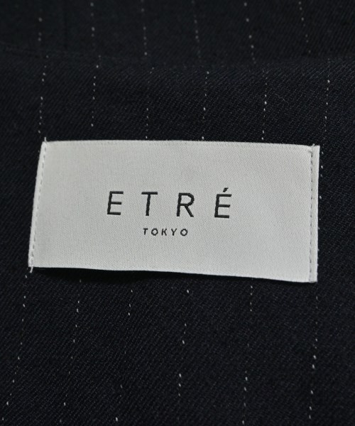 ETRE TOKYO（エトレトウキョウ）ノーカラージャケット 紺 サイズ:S レディース/2200684418025