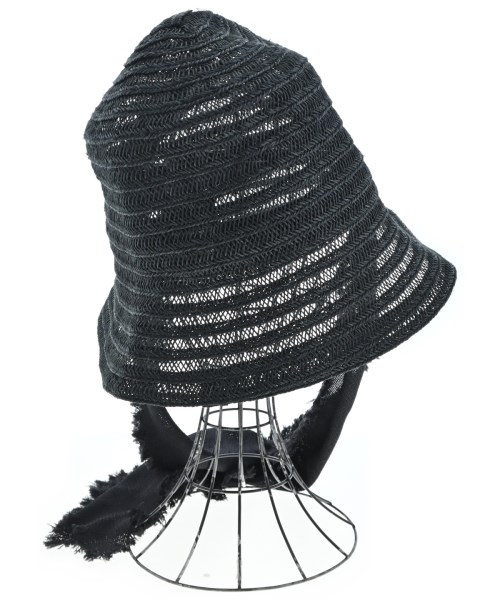 La Maison de Lyllis（ラメゾンドリリス）ストローハット 黒 サイズ:F レディース/2200636835078