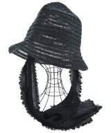 La Maison de Lyllis（ラメゾンドリリス）ストローハット 黒 サイズ:F レディース/2200636835078