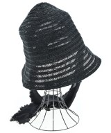 La Maison de Lyllis（ラメゾンドリリス）ストローハット 黒 サイズ:F レディース/2200636835078