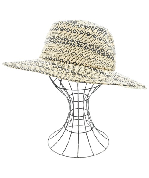 La Maison de Lyllis(ラメゾンドリリス)ストローハット 白 サイズ:57/2200644571180