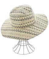 La Maison de Lyllis（ラメゾンドリリス）ストローハット 白 サイズ:57 レディース/2200644571180