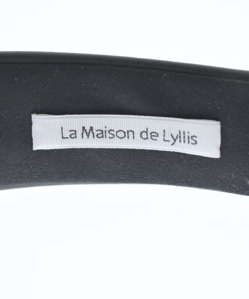 La Maison de Lyllis（ラメゾンドリリス）ヘアアクセサリー 黒 サイズ:- レディース/2200644571494