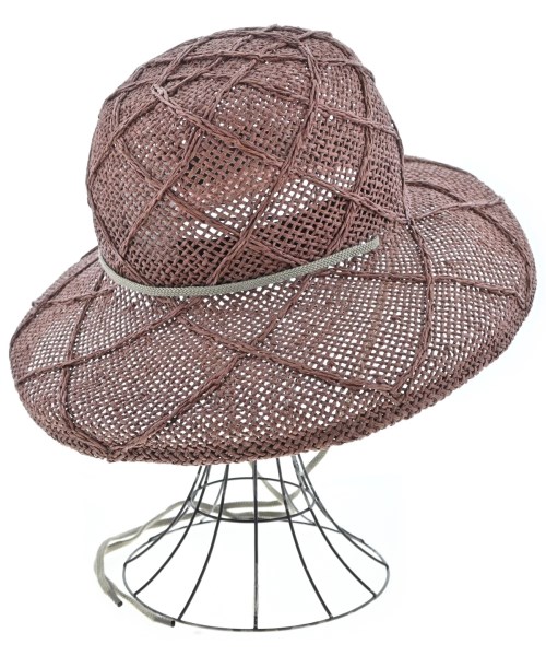 La Maison de Lyllis（ラメゾンドリリス）ハット 茶 サイズ:57cm レディース/2200612325180