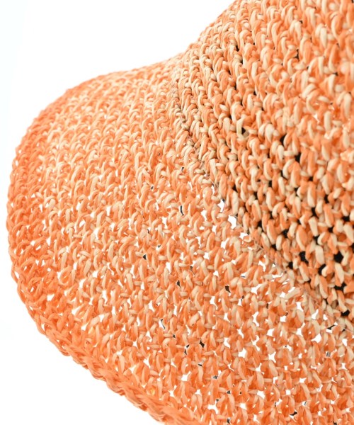 La Maison de Lyllis（ラメゾンドリリス）ストローハット オレンジ サイズ:57cm レディース/2200669766042