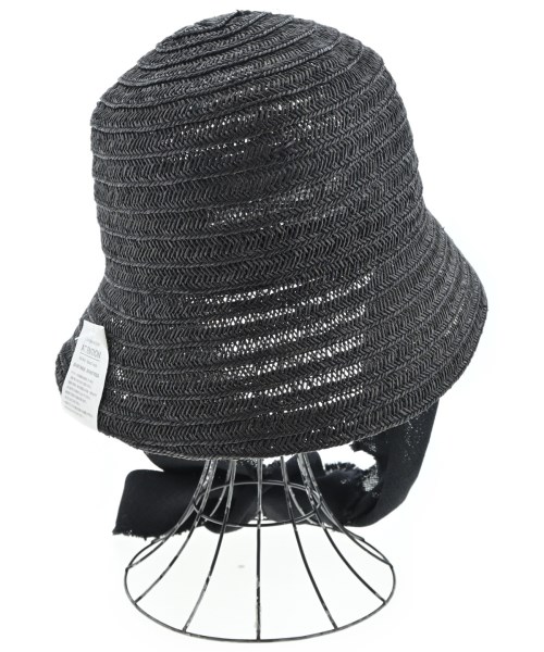 La Maison de Lyllis（ラメゾンドリリス）ストローハット 黒 サイズ:57 レディース/2200639652177