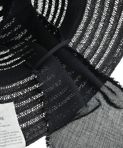 La Maison de Lyllis（ラメゾンドリリス）ストローハット 黒 サイズ:57 レディース/2200639652177