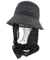 La Maison de Lyllis（ラメゾンドリリス）ストローハット 黒 サイズ:57 レディース/2200639652177