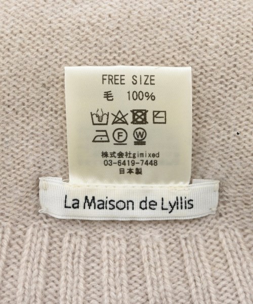 La Maison de Lyllis（ラメゾンドリリス）ニットキャップ・ビーニー 白 サイズ:F レディース/2200723071099