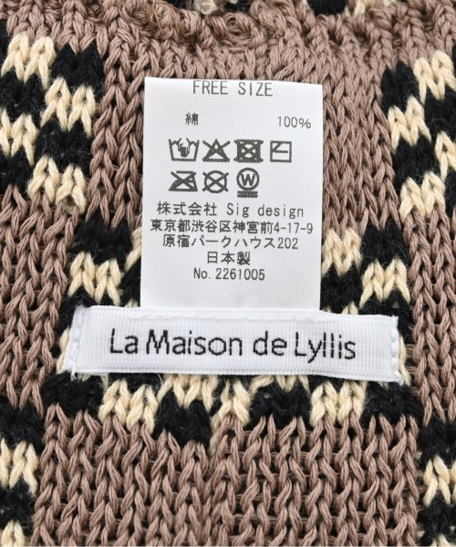 La Maison de Lyllis（ラメゾンドリリス）ハット 茶 サイズ:F レディース/2200723071105
