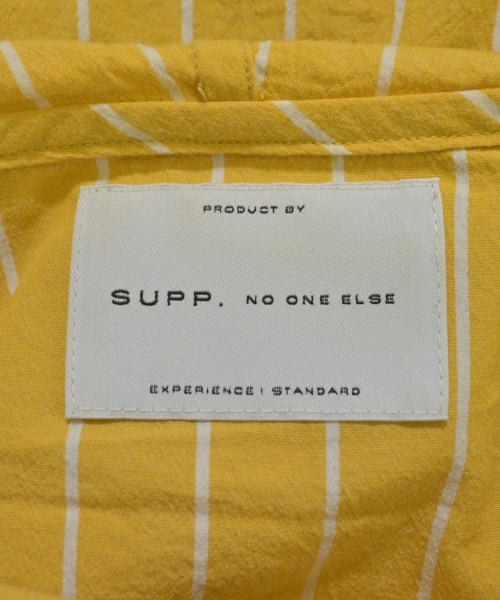 Supp.No one else（サップノーワンエルス）カジュアルシャツ 黄 サイズ:F レディース/2200720055115