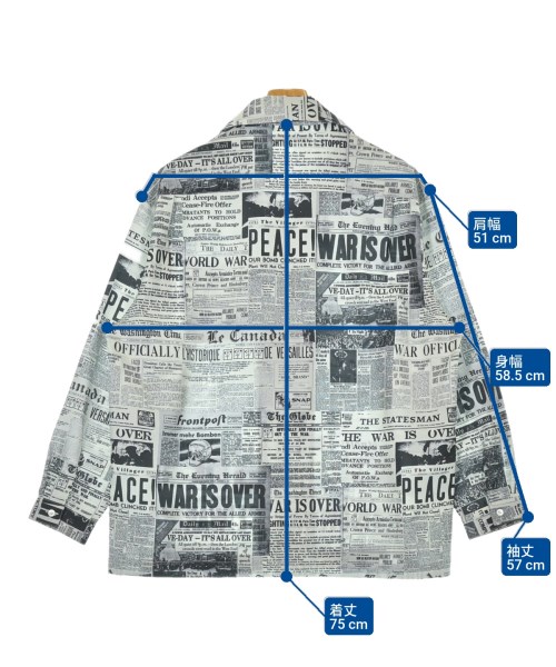 Children of the discordance（チルドレンオブザディスコーダンス）カジュアルシャツ グレー サイズ:2(M位) メンズ/2200634535024