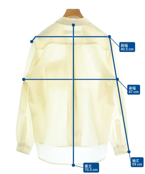 ASEEDONCLOUD（アシードクラウド）カジュアルシャツ 黄 サイズ:XS レディース/2200674140011