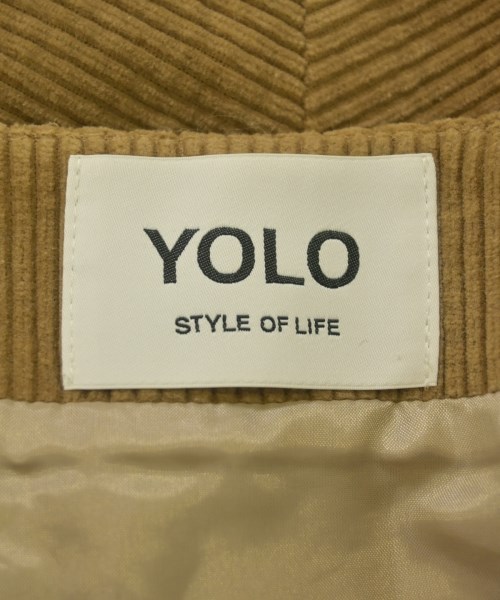 YOLO（ヨーロー）ひざ丈スカート 茶 サイズ:S レディース/2200607857030