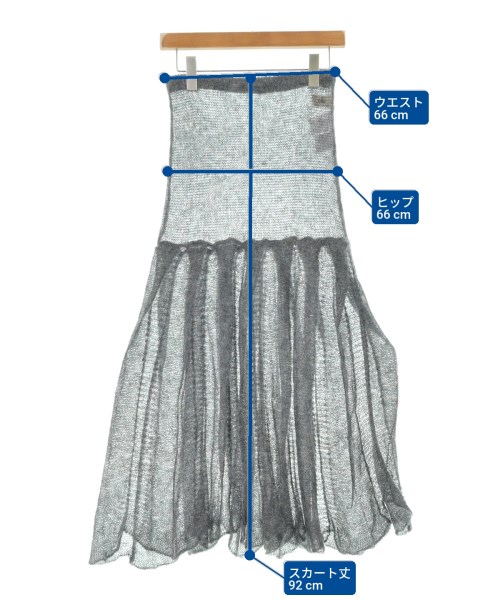 Uhr（ウーア）ロング・マキシ丈スカート グレー サイズ:F レディース/2200615090085