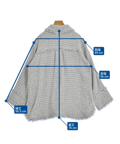 Uhr（ウーア）カジュアルジャケット グレー サイズ:36(S位) レディース/2200642421241