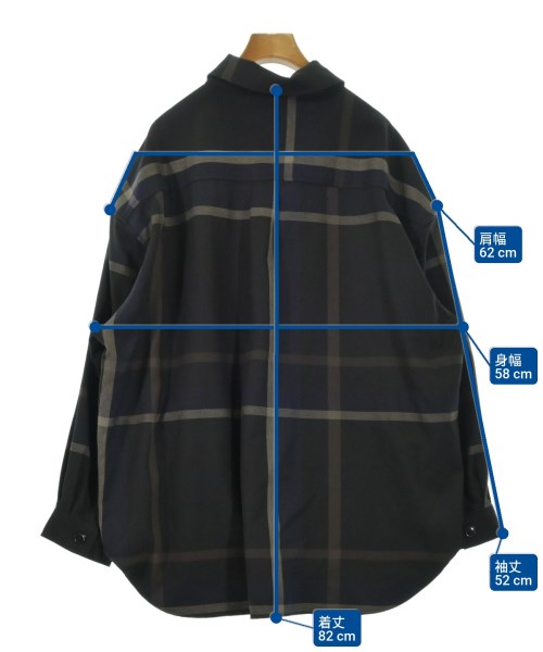 Casper John（キャスパージョン）カジュアルシャツ 黒 サイズ:M メンズ/2200652672077