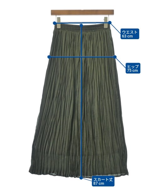 Te chichi TERRASSE（テチチテラス）ロング・マキシ丈スカート カーキ サイズ:F レディース/2200646154022