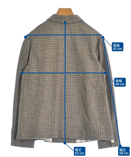 ALYSI（アリジ）カジュアルジャケット 茶 サイズ:38(M位) レディース/2200620061049