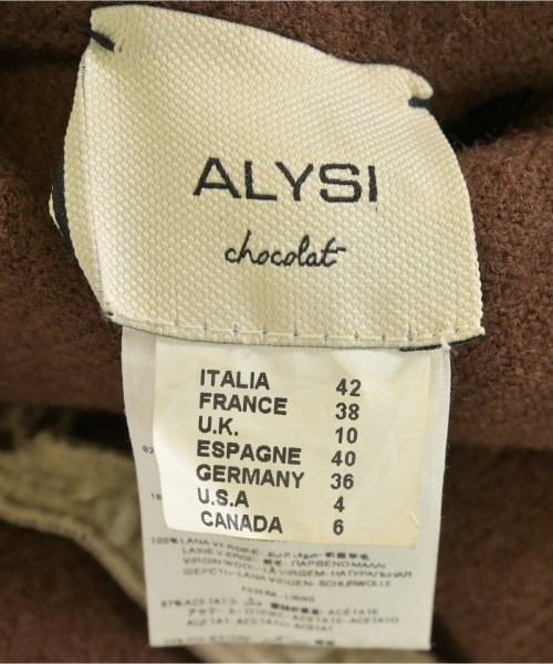 ALYSI（アリジ）その他 茶 サイズ:38(M位) レディース/2200724969043