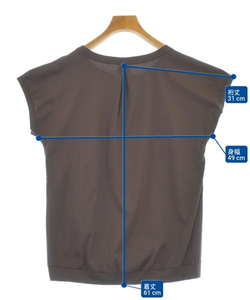 DESSIN DE MODE（デッサンドモード）Tシャツ・カットソー 茶 サイズ:F レディース/2200678899090