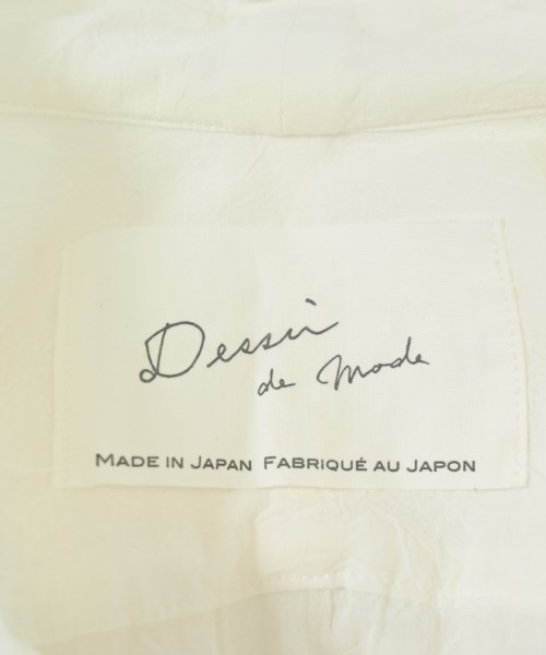 DESSIN DE MODE（デッサンドモード）カジュアルシャツ 白 サイズ:1(S位) レディース/2200707679433