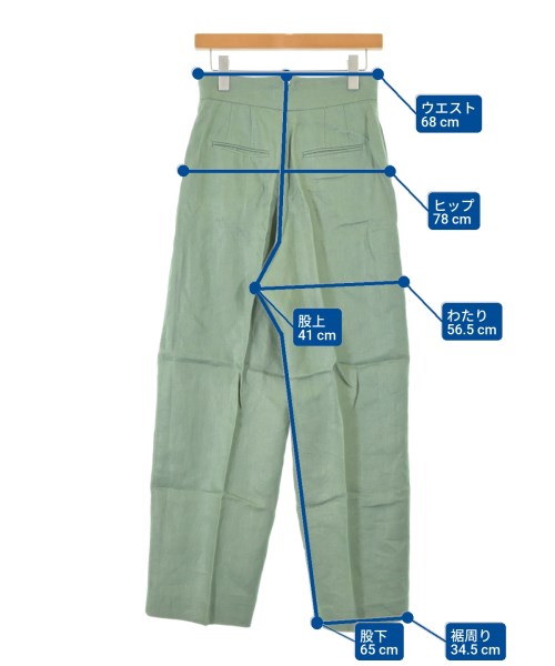 Liyoca（リヨカ）スラックス 緑 サイズ:38(M位) レディース/2200646766119