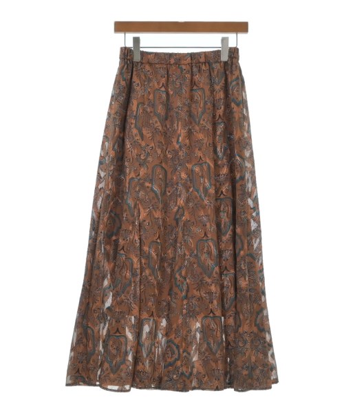 AuieF（アウィーエフ）ロング・マキシ丈スカート 茶 サイズ:38(M位) レディース/2200617278047