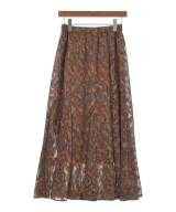 AuieF（アウィーエフ）ロング・マキシ丈スカート 茶 サイズ:38(M位) レディース/2200617278047