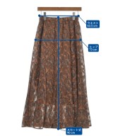 AuieF（アウィーエフ）ロング・マキシ丈スカート 茶 サイズ:38(M位) レディース/2200617278047