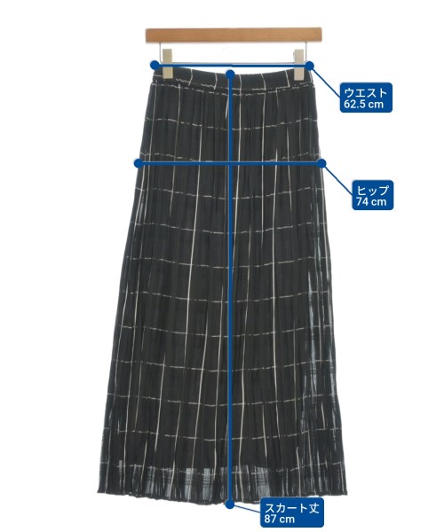 AuieF（アウィーエフ）ロング・マキシ丈スカート 黒 サイズ:38(M位) レディース/2200609004067