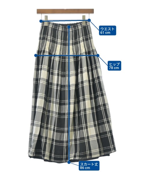 AuieF（アウィーエフ）ロング・マキシ丈スカート 黒 サイズ:38(M位) レディース/2200649424146