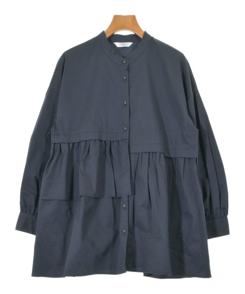 AuieF(アウィーエフ)カジュアルシャツ 紺 サイズ:38(M位)/2200648032014
