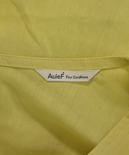 AuieF（アウィーエフ）シャツワンピース 黄 サイズ:38(M位) レディース/2200701646059