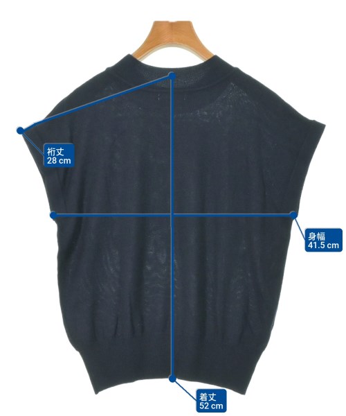 AuieF（アウィーエフ）ニット・セーター 紺 サイズ:38(M位) レディース/2200662804024