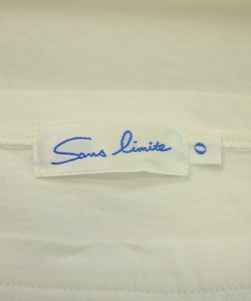 Sans limite（サンリミット）Tシャツ・カットソー 白 サイズ:0(M位) レディース/2200612633179