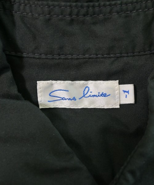 Sans limite（サンリミット）カジュアルシャツ 黒 サイズ:-1(S位) メンズ/2200639268019