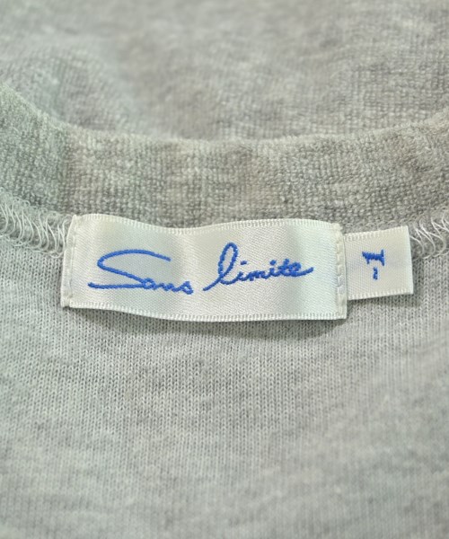 Sans limite（サンリミット）Tシャツ・カットソー グレー サイズ:1(L位) メンズ/2200638262384