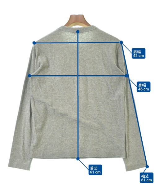 Sans limite（サンリミット）Tシャツ・カットソー グレー サイズ:1(L位) メンズ/2200638262384