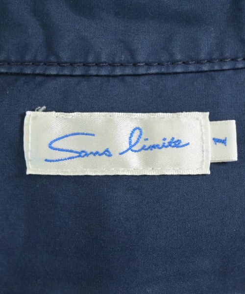 Sans limite（サンリミット）カジュアルシャツ 紺 サイズ:1(L位) メンズ/2200539805062