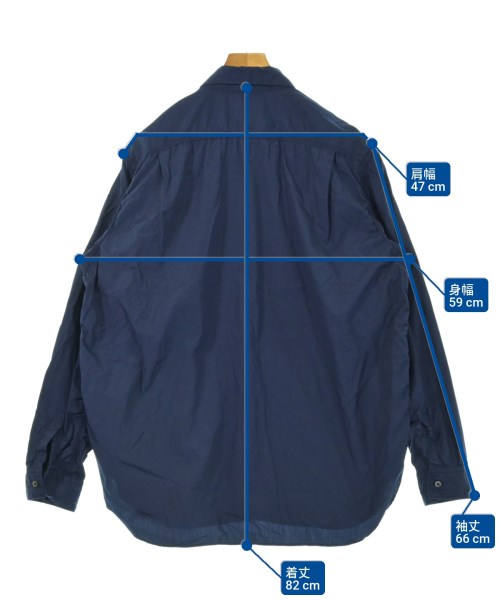 Sans limite（サンリミット）カジュアルシャツ 紺 サイズ:2(XL位) メンズ/2200632170012