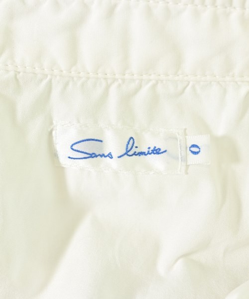 Sans limite（サンリミット）カジュアルシャツ 白 サイズ:0(M位) メンズ/2200677477022