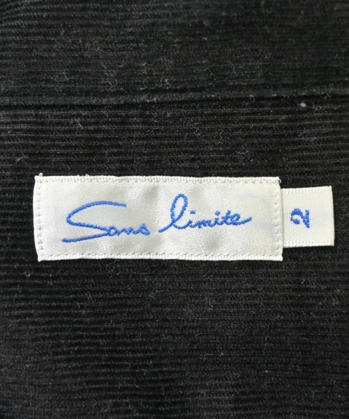 Sans limite（サンリミット）カジュアルシャツ 黒 サイズ:2(XL位) メンズ/2200694174102