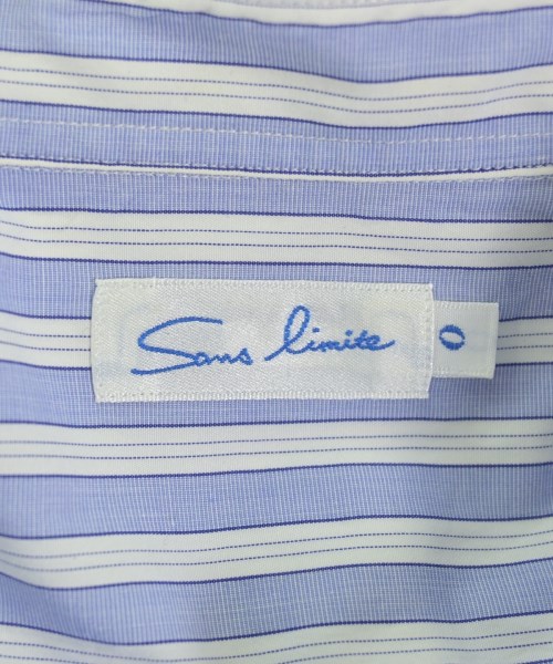 Sans limite（サンリミット）カジュアルシャツ 青 サイズ:0(M位) メンズ/2200662788058
