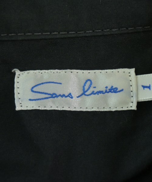 Sans limite（サンリミット）カジュアルシャツ 黒 サイズ:1(L位) メンズ/2200725189075