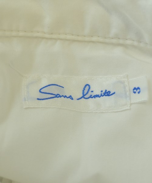 Sans limite（サンリミット）カジュアルシャツ 白 サイズ:3(XXL位) メンズ/2200680804068