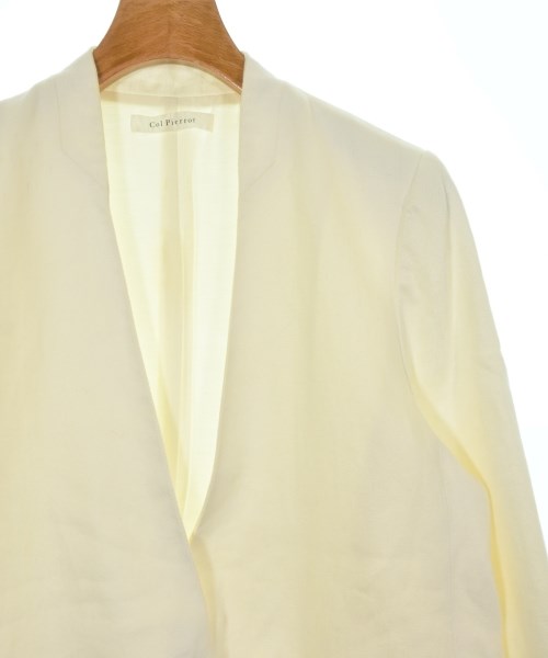Col Pierrot（コルピエロ）ノーカラージャケット 白 サイズ:38(M位) レディース/2200622816036